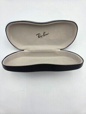 Ray-Ban Black Hard Clamshell Eyewear Case with Grey Interior Lining